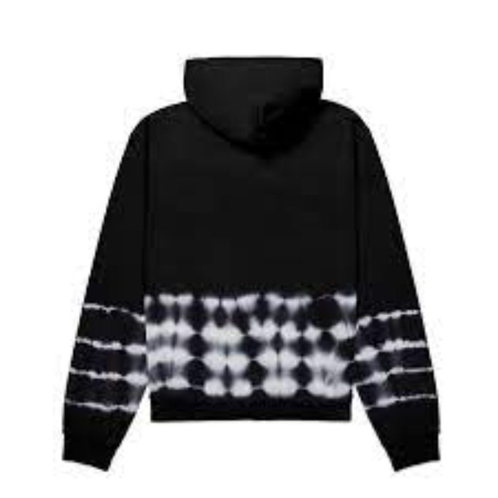 TALENTLESS Black and White Tie-Dye Hoodie